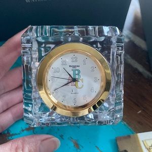Waterford Crystal ABC baby block clock